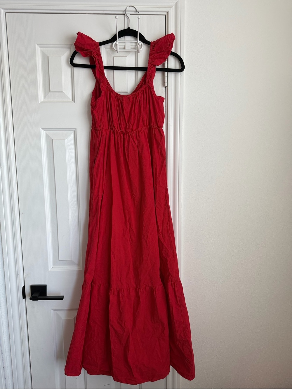 Universal Thread Red Ruffle Strap Maxi Dress - Picture 3 of 5